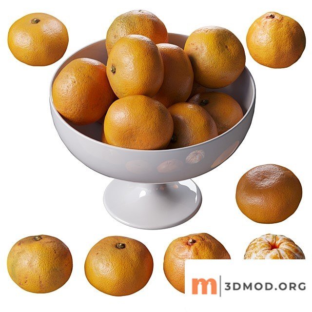 Tangerines in a Tall Bowl