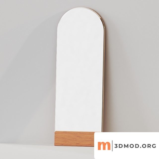 Temescal White Oak Floor Mirror By Pottery Barn