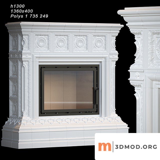 Tiled fireplace 04