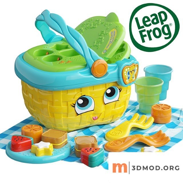 Toy Leap Frog Picnic Basket