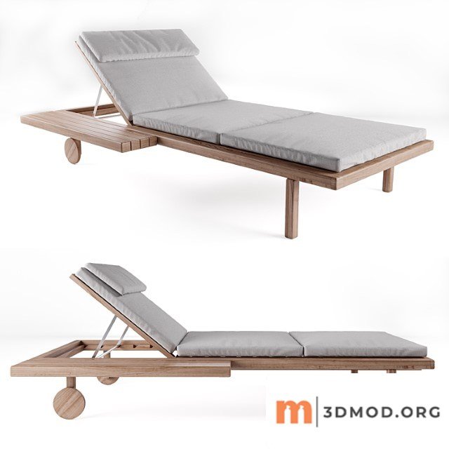 Tribu garden daybed with castors 2