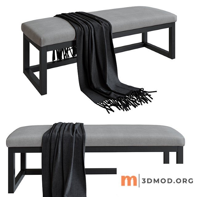 Upholstered bench yola 2