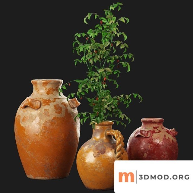Vase Pottery barn sicily terra cotta vases