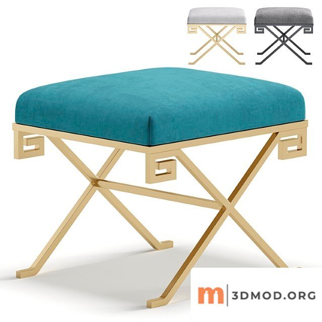 Vignola pouffe by cazarina interiors 3 colors version