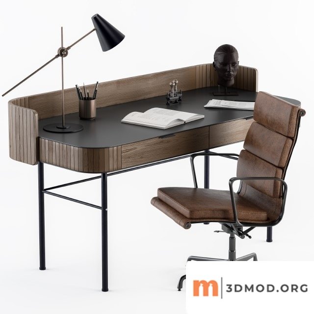 Vintage Wooden Office Desk