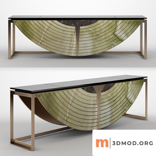 Visionnaire equnox marble console table 2