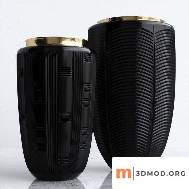 Vista Alegre Jet Black Case With Vase