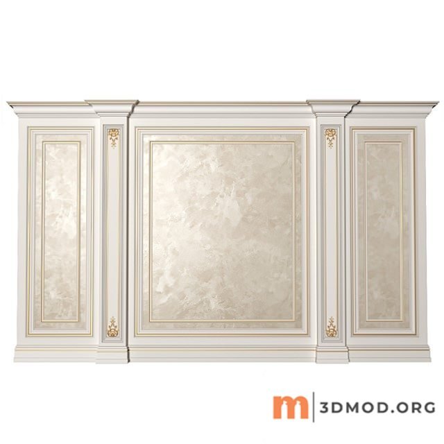 Wall paneling decorative plaster