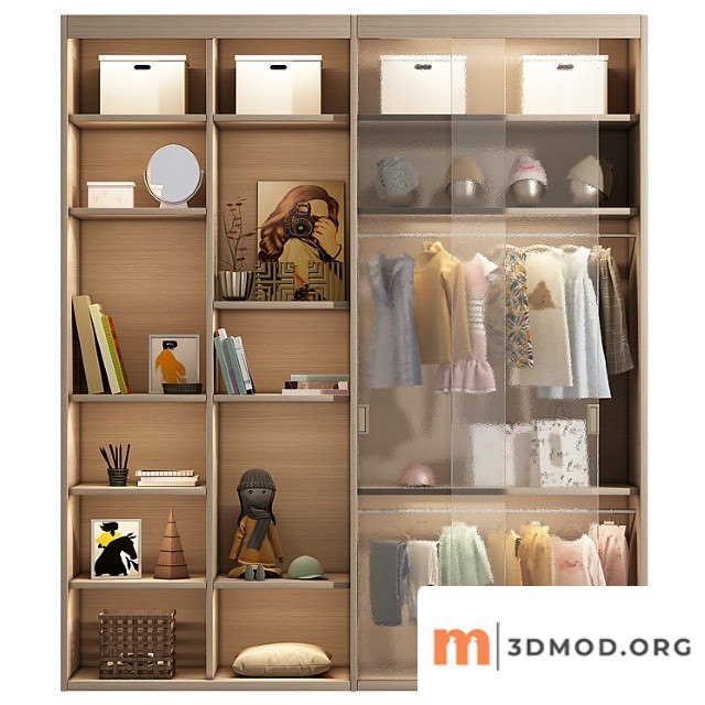Wardrobe Wardrobe with decor 1