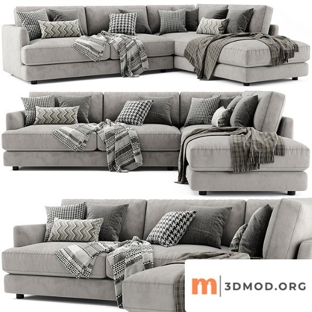 West elm haven sectional chaise sofa