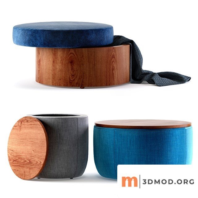 West elm storage ottomans 2