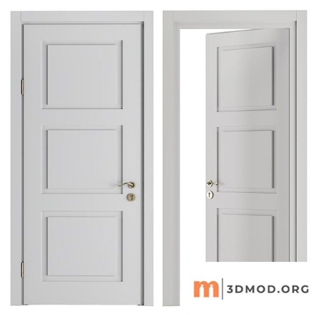 White and gold classic door - set 32