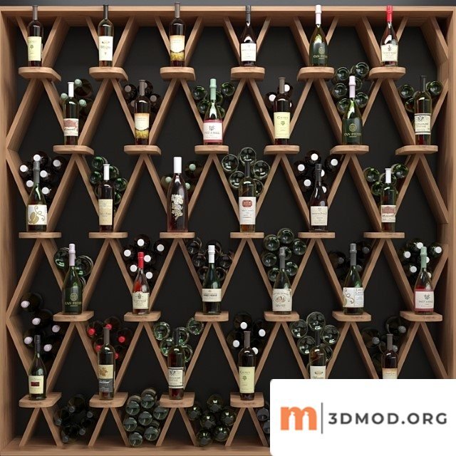 Wine shelf in a liquor store 2. alcohol