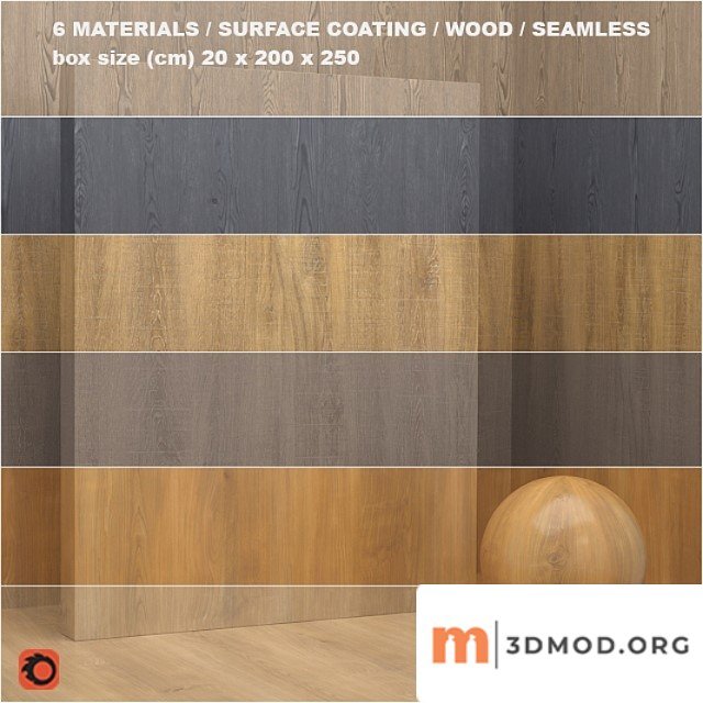 Wood cork (seamless) - set 12