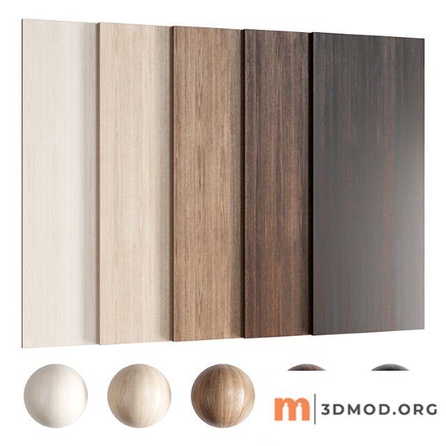 Wood oak material (seamless) - set 85