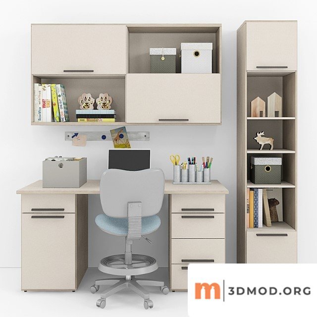 Writing desk and decor for a child 8