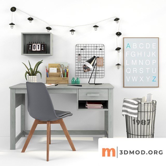 Writing-table and decor for a child 16