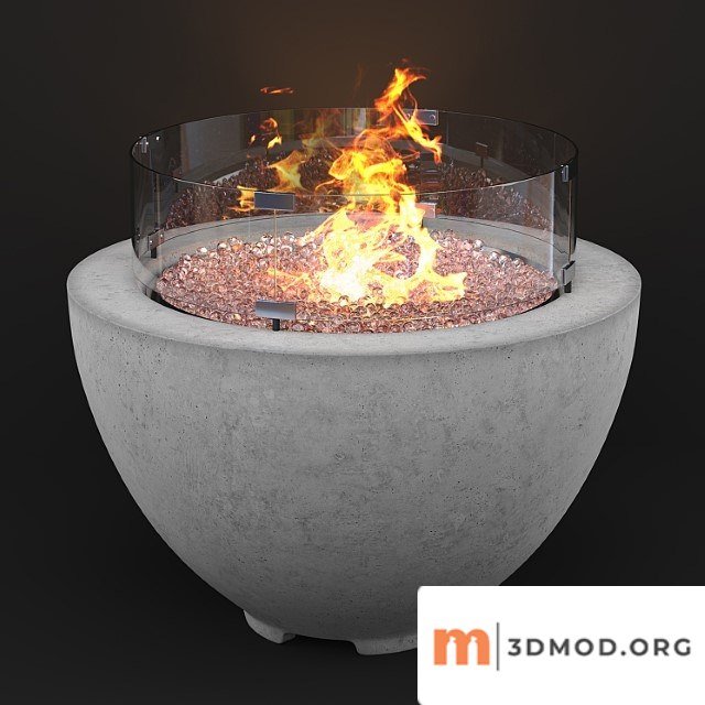 Wyfair cove concrete propane natural gas fire pit