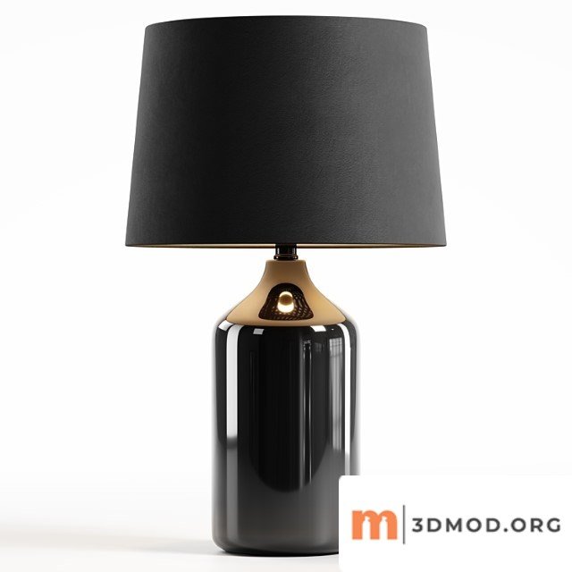 Zara home - the black ceramic base lamp 2