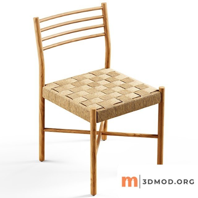 Zara home - the oak chair with wicker seat