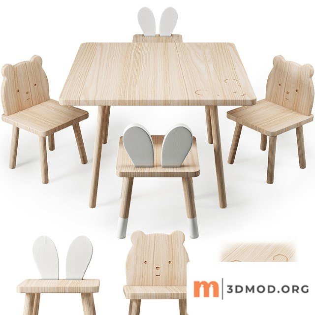 Zara table and chair for childrens
