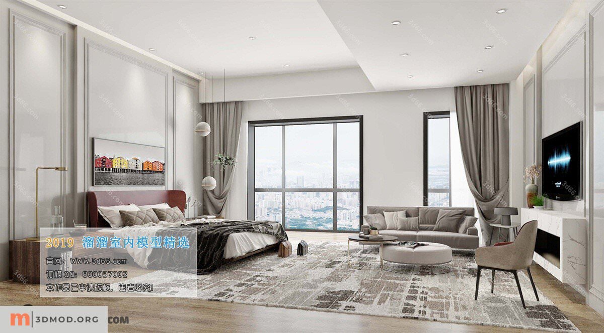 A011-Modern style-Hotel suite-2019