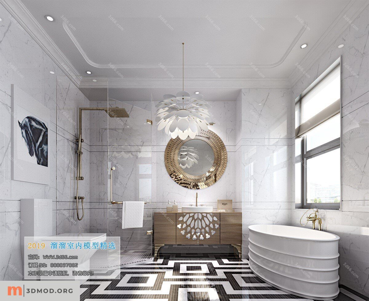 A017-Modern style-Toilet_Bathroom-2019