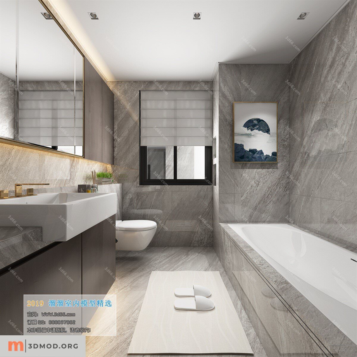 A027-Modern style-Toilet_Bathroom-2019