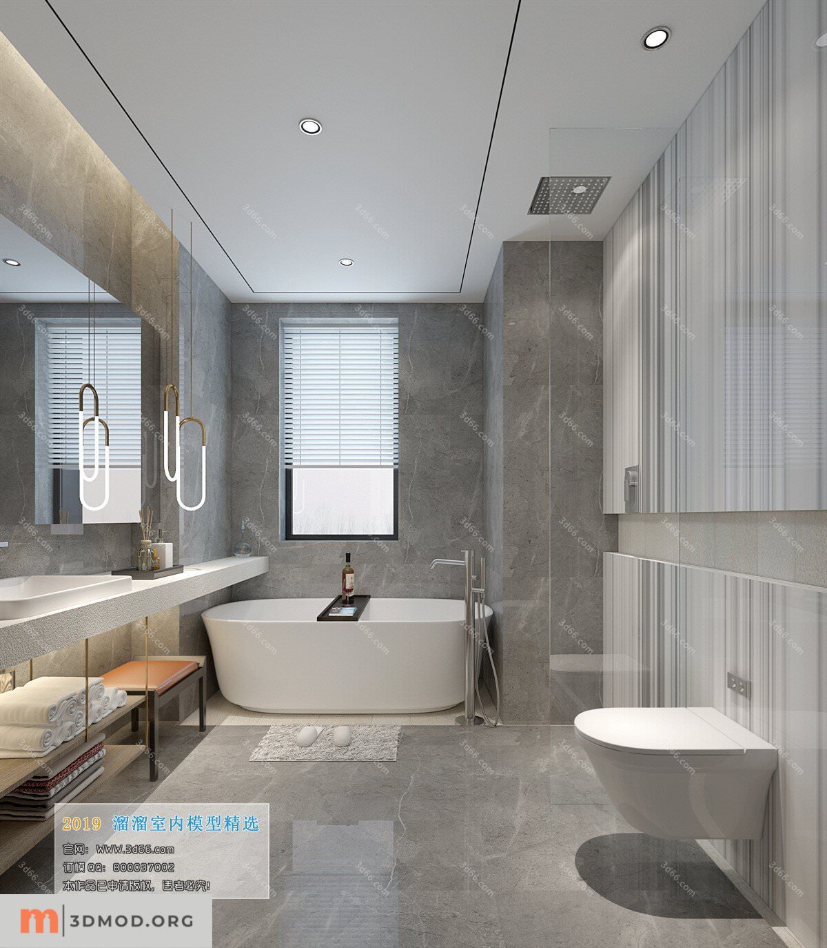 A028-Modern style-Toilet_Bathroom-2019
