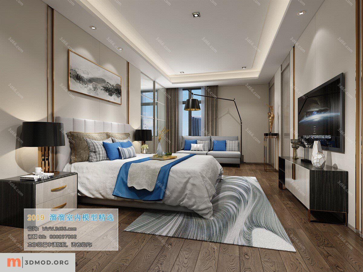 A062-Modern style-Bedroom-2019