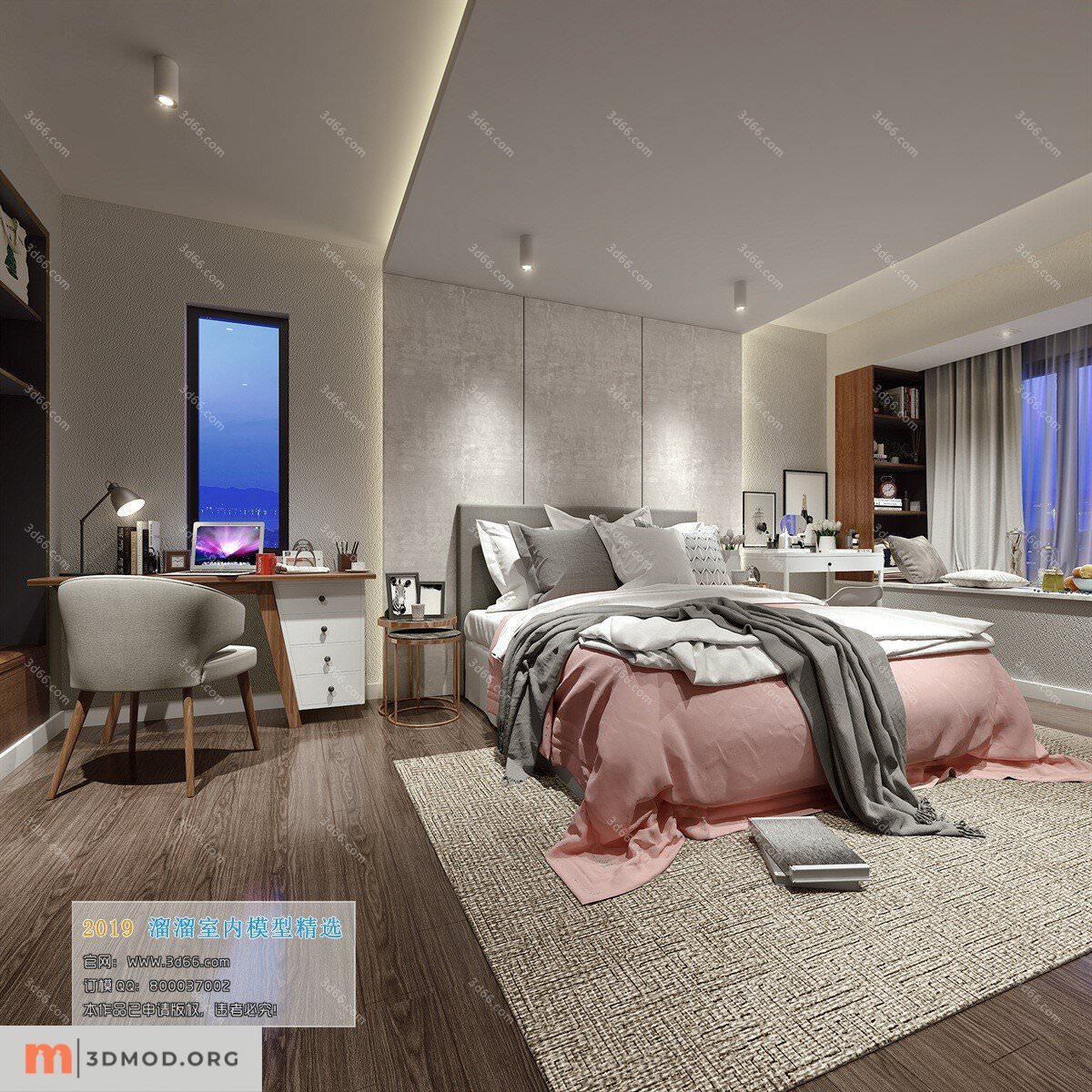 A078-Modern style-Bedroom-2019