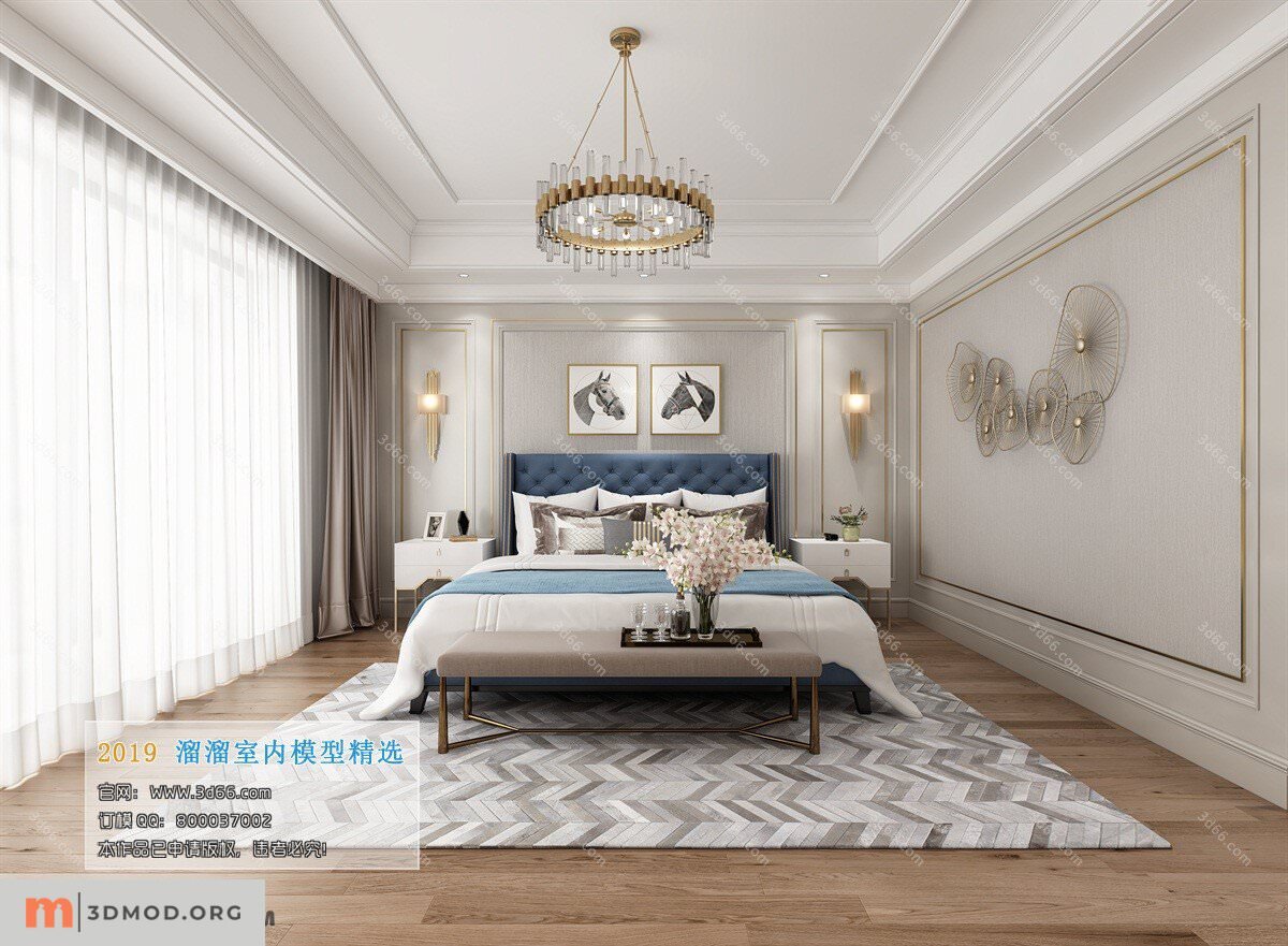 A094-Modern style-Bedroom-2019