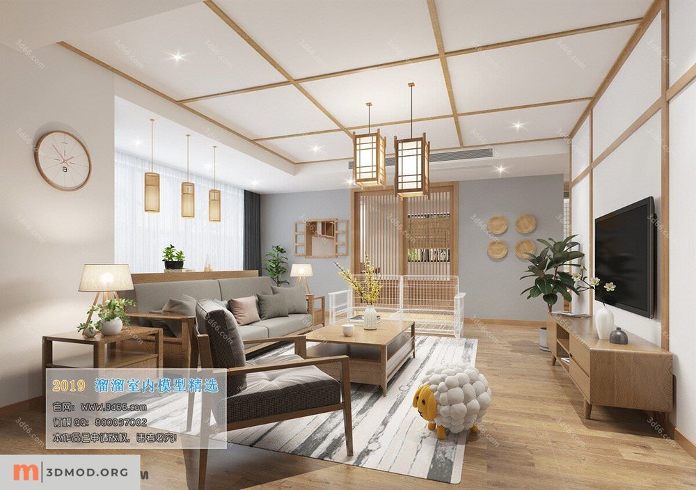 K001-Japanese Style-Living room-2019