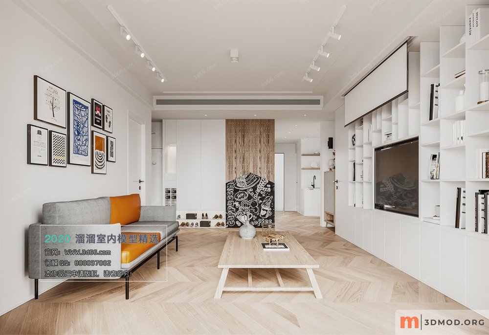 M010-2020-Living room-Nordic style-Corona model